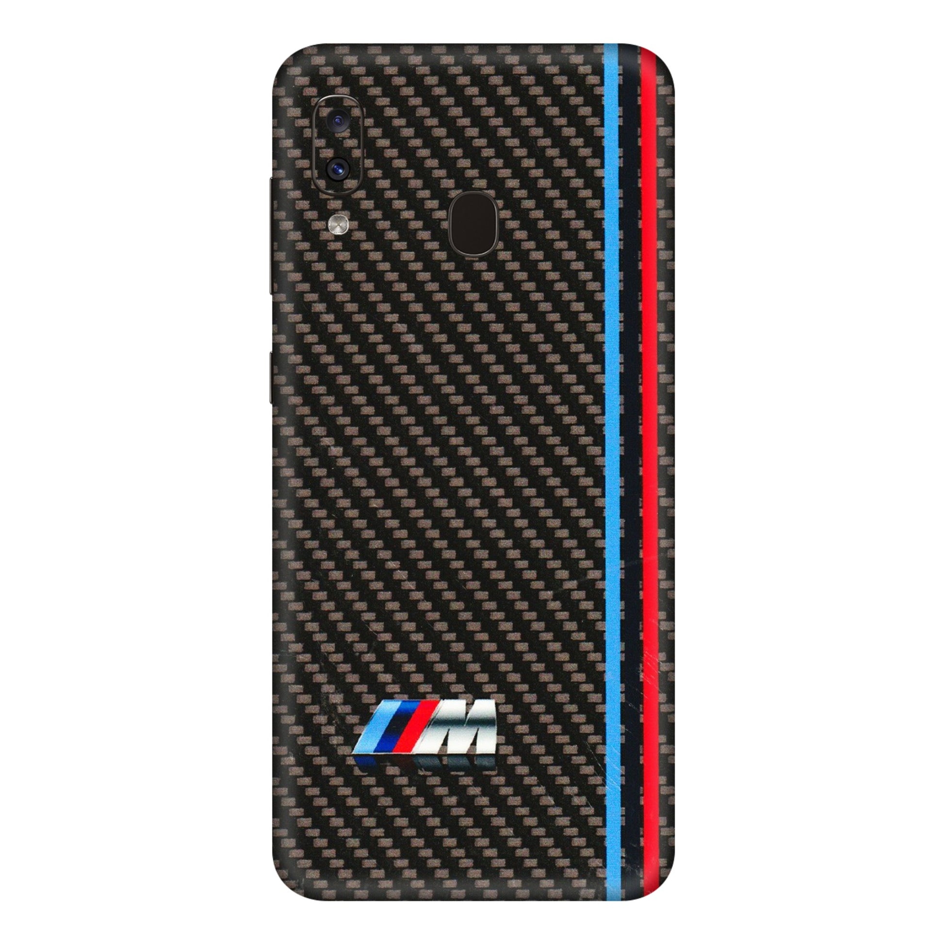 Samsung A/S Series Phone Skins (All Models) - BM Carbon Fiber Feels - 3D Embossed Finish (L-38) Samsung Galaxy A20E