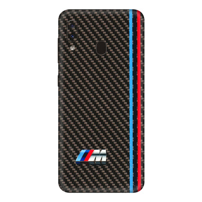 Samsung A/S Series Phone Skins (All Models) - BM Carbon Fiber Feels - 3D Embossed Finish (L-38) Samsung Galaxy A20E