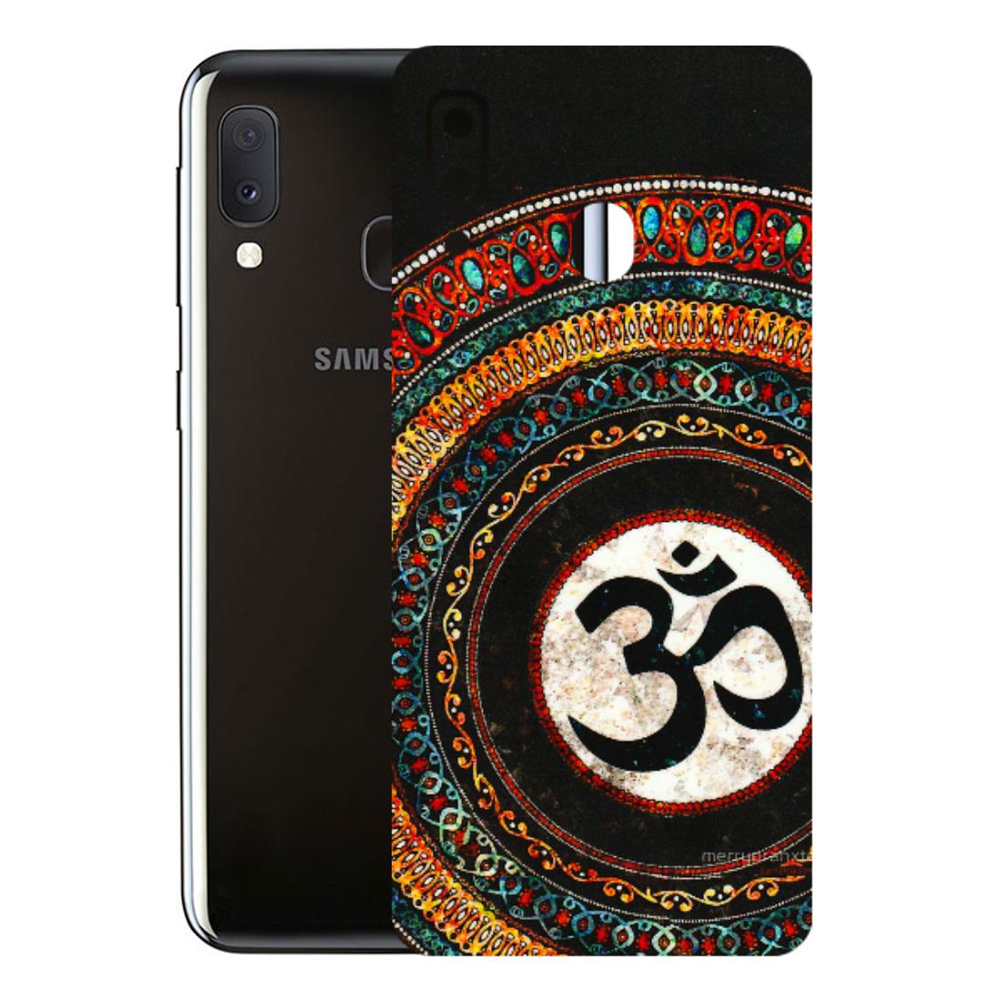 Samsung A/S Series Phone Skins (All Models) - Aum Chant Abstract - 3D Embossed Finish (L-42) Samsung Galaxy A20E