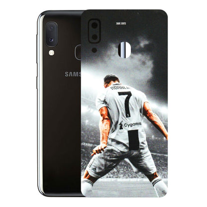 Samsung A/S Series Phone Skins (All Models) - Ronaldo CR7 Crazy - 3D Embossed Finish (L-44) Samsung Galaxy A20E