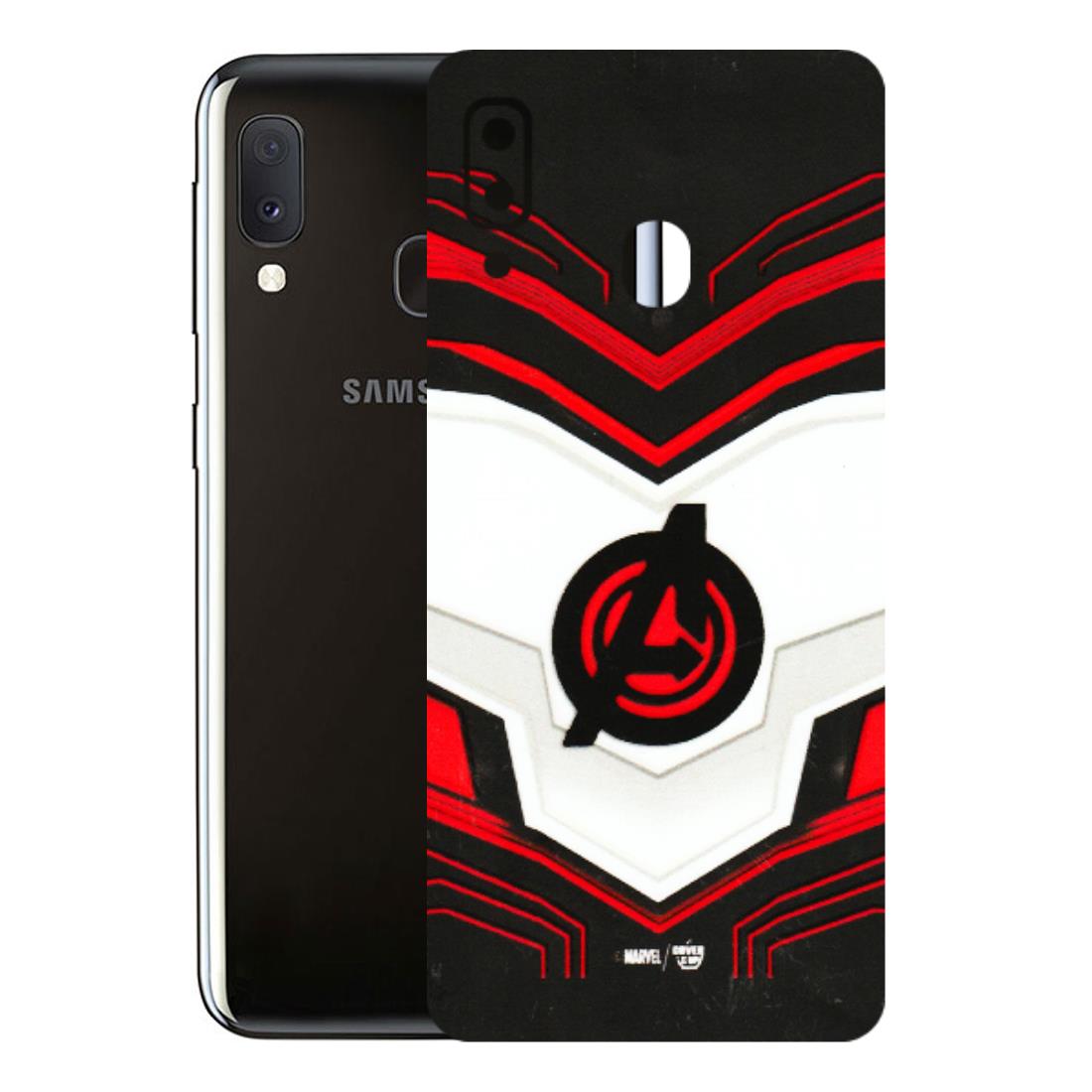 Samsung A/S Series Phone Skins (All Models) - Avengers Logo - 3D Embossed Finish (L-55) Samsung Galaxy A20E