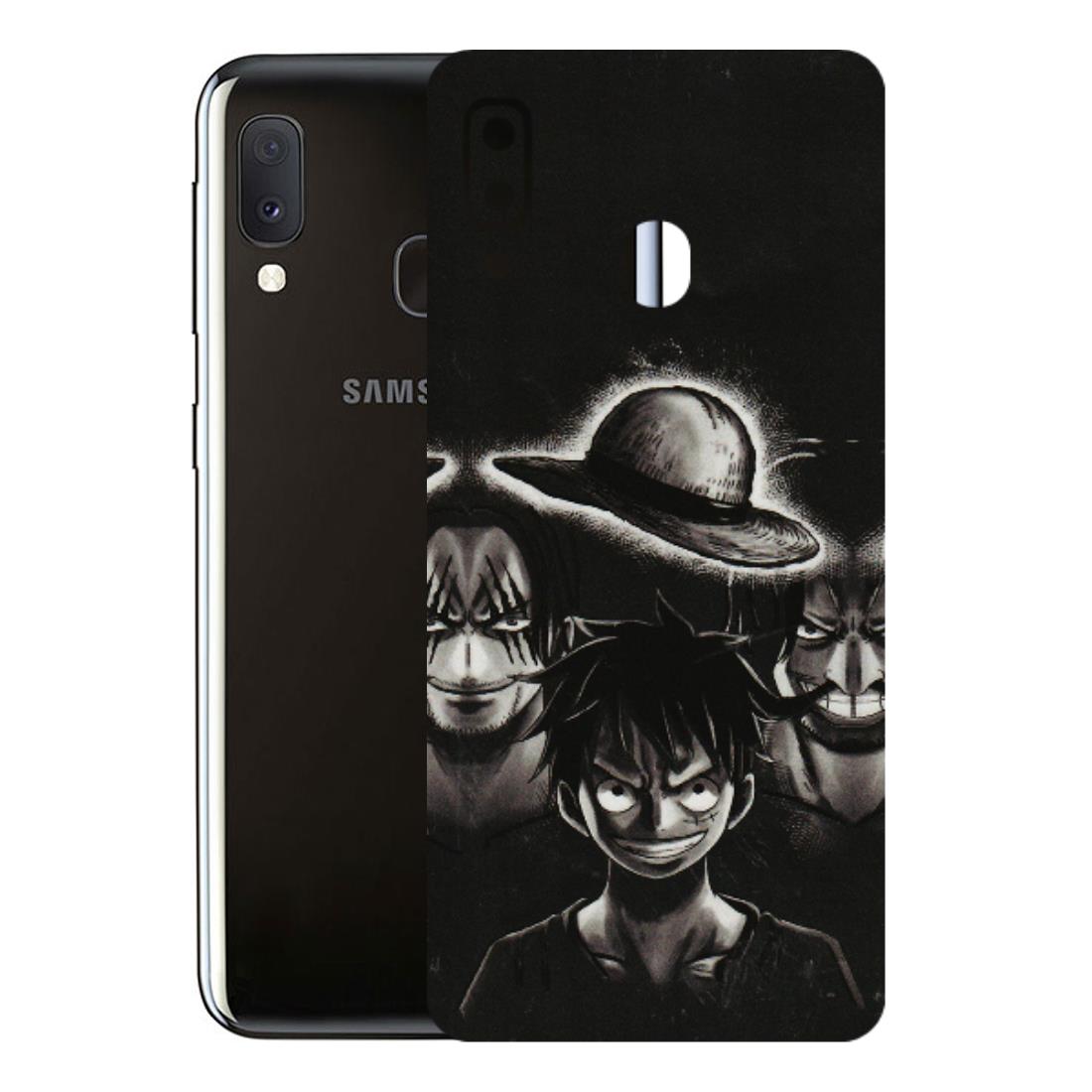 Samsung A/S Series Phone Skins (All Models) - Black Luffy Hat - 3D Embossed Finish (L-57) Samsung Galaxy A20E