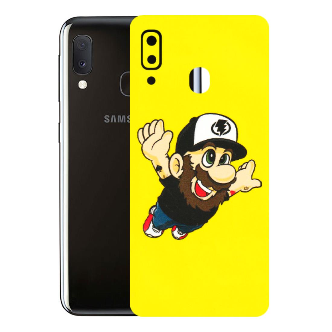 Samsung A/S Series Phone Skins (All Models) - Flying Beardo - 3D Embossed Finish (L-60) Samsung Galaxy A20E