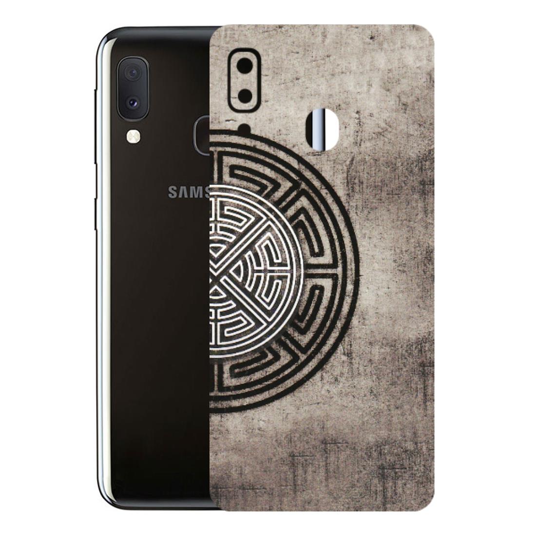 Samsung A/S Series Phone Skins (All Models) - Mysterious Circular Design - 3D Embossed Finish (L-63) Samsung Galaxy A20E