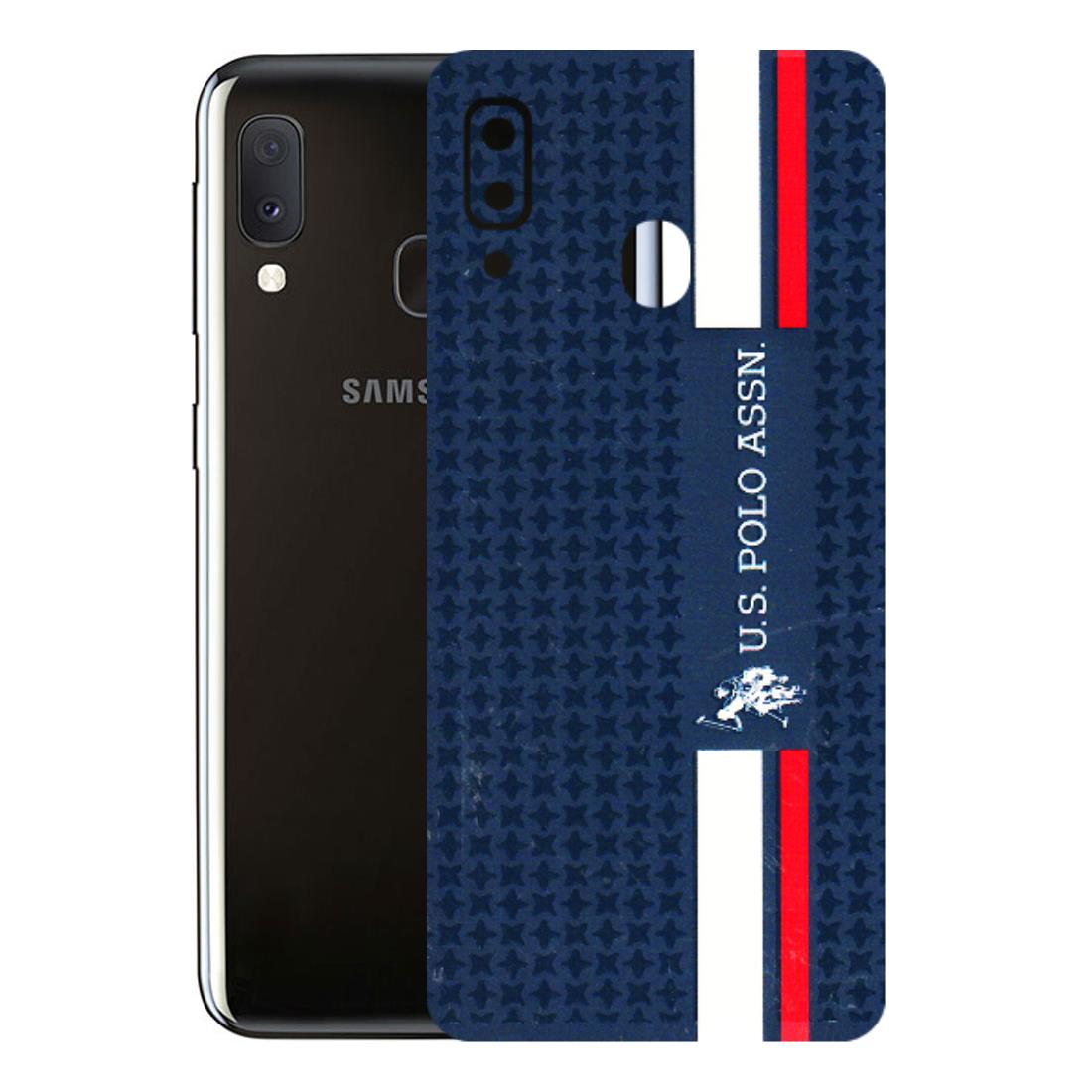 Samsung A/S Series Phone Skins (All Models) - US POLO Designer Brand - 3D Embossed Finish (L-65) Samsung Galaxy A20E