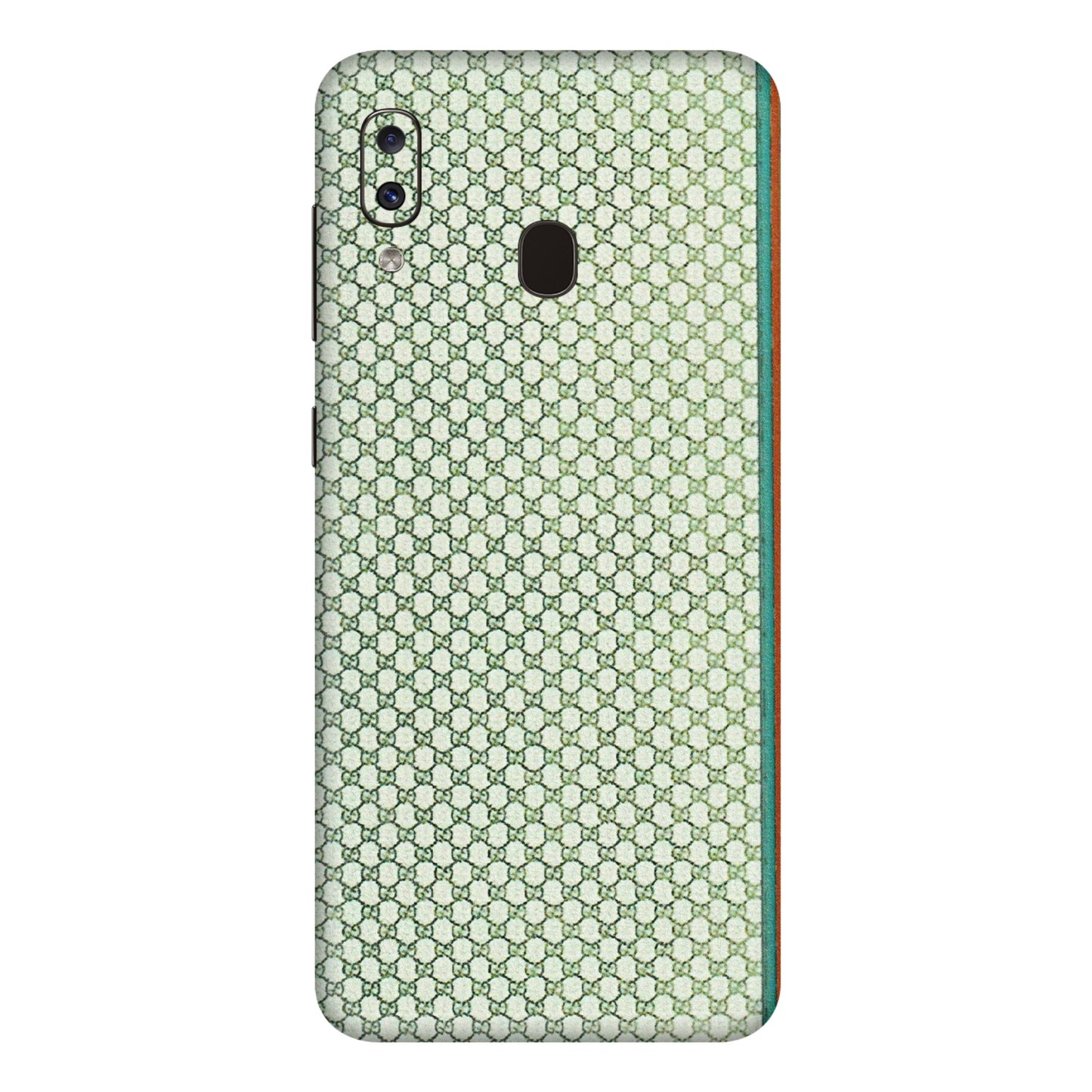 Samsung A/S Series Phone Skins (All Models) - Gucci Fabric Pattern - 3D Embossed Finish (L-73) Samsung Galaxy A20E