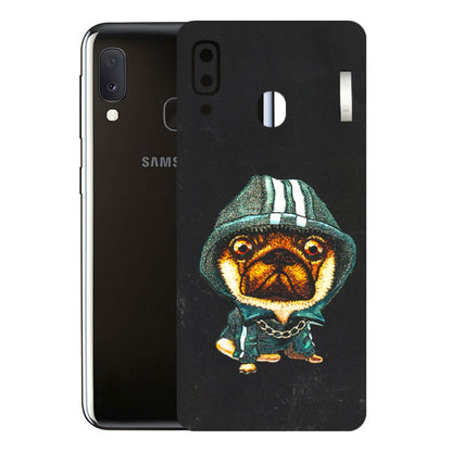 Samsung A/S Series Phone Skins (All Models) - Puppy N Hoodie - 3D Embossed Finish (L-90) Samsung Galaxy A20E