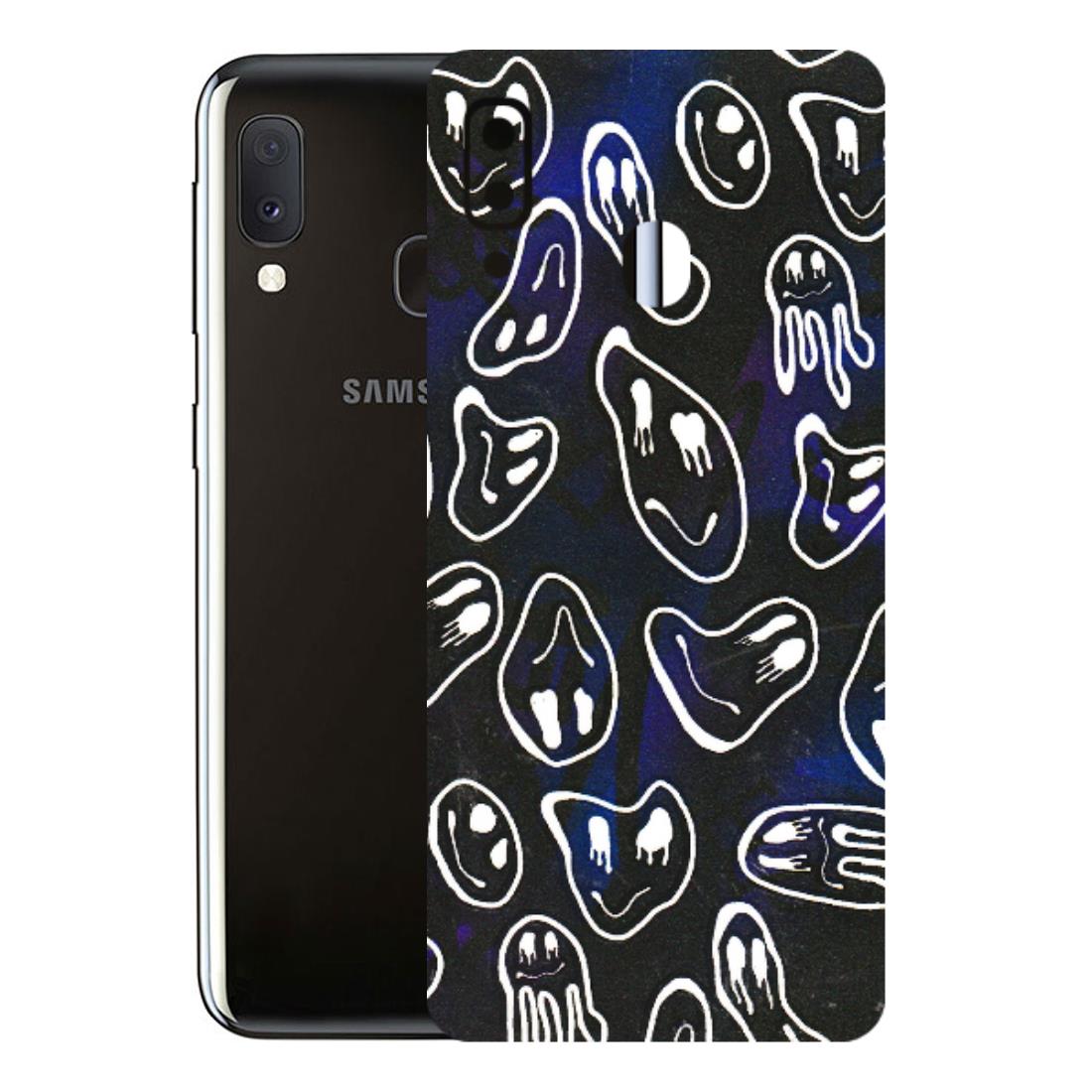 Samsung A/S Series Phone Skins (All Models) - Distorted Smileys - 3D Embossed Finish (L-92) Samsung Galaxy A20E