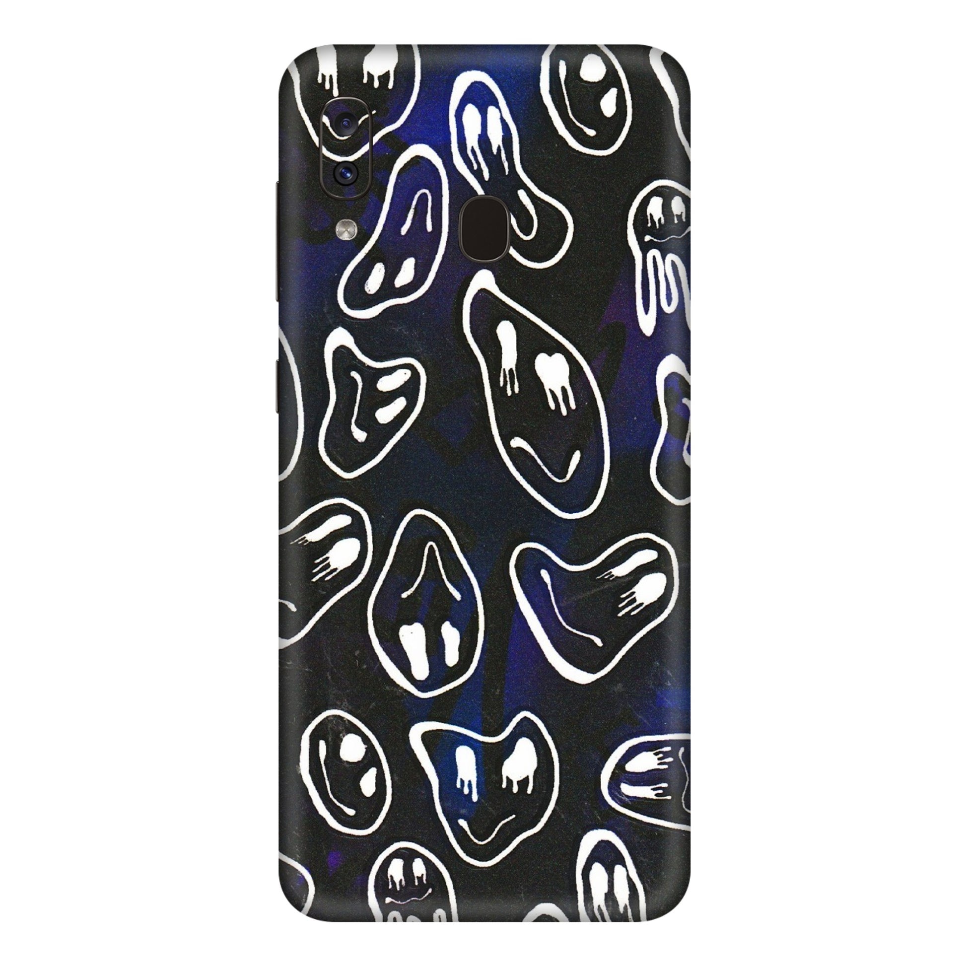 Samsung A/S Series Phone Skins (All Models) - Distorted Smileys - 3D Embossed Finish (L-92) Samsung Galaxy A20E