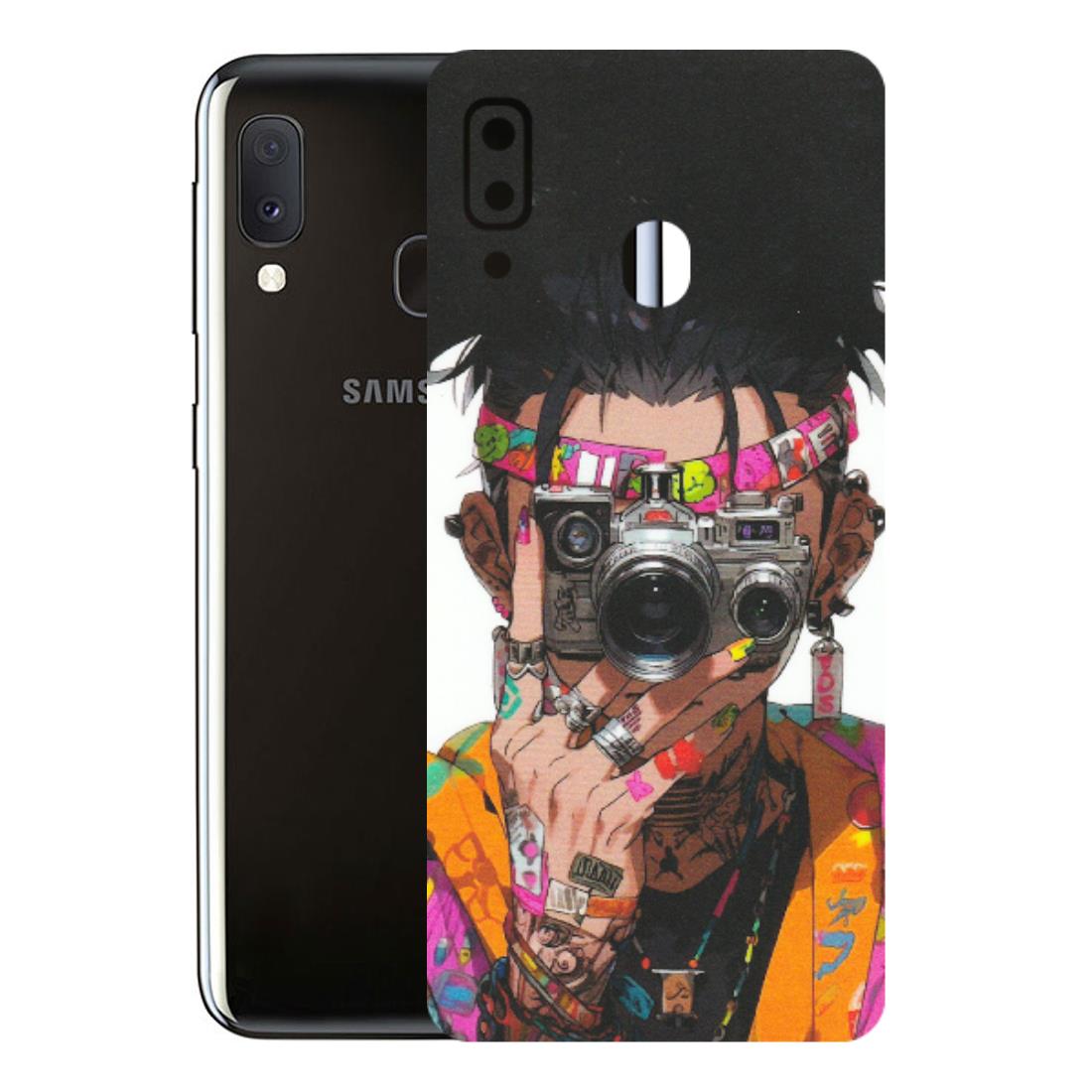 Samsung A/S Series Phone Skins (All Models) - Camera Lover Girl - Matte Finish (M-09) Samsung Galaxy A20E