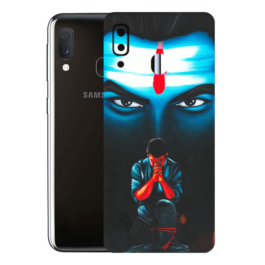 Samsung A/S Series Phone Skins (All Models) - Mahakal Bhakt - Matte Finish (M-112) Samsung Galaxy A20E