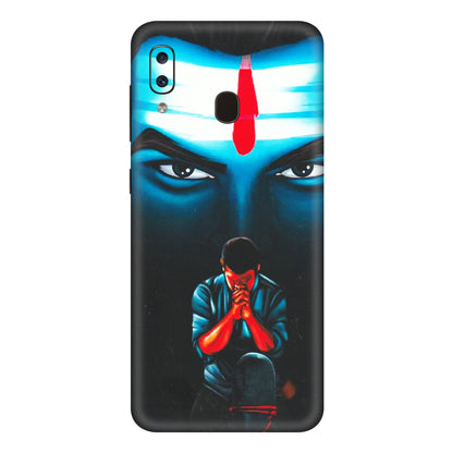 Samsung A/S Series Phone Skins (All Models) - Mahakal Bhakt - Matte Finish (M-112) Samsung Galaxy A20E