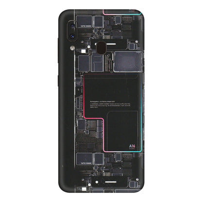 Samsung A/S Series Phone Skins (All Models) - Motherboard Circuit Layout - Matte Finish (M-117) Samsung Galaxy A20E