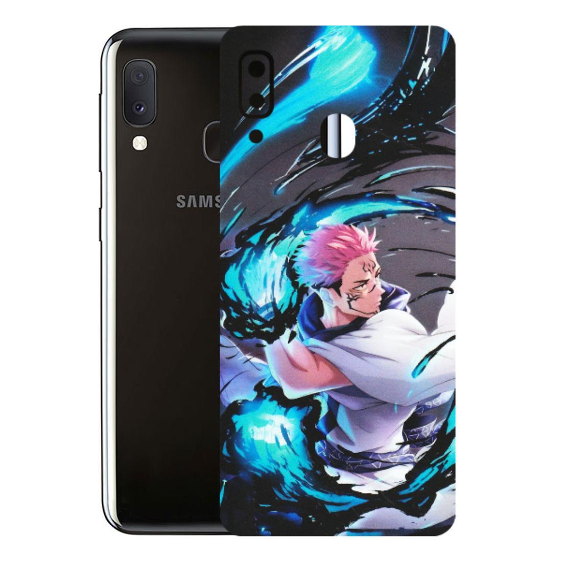 Samsung A/S Series Phone Skins (All Models) - New Jujutsu Kaisen Grey Blue Anime - Matte Finish (M-127) Samsung Galaxy A20E
