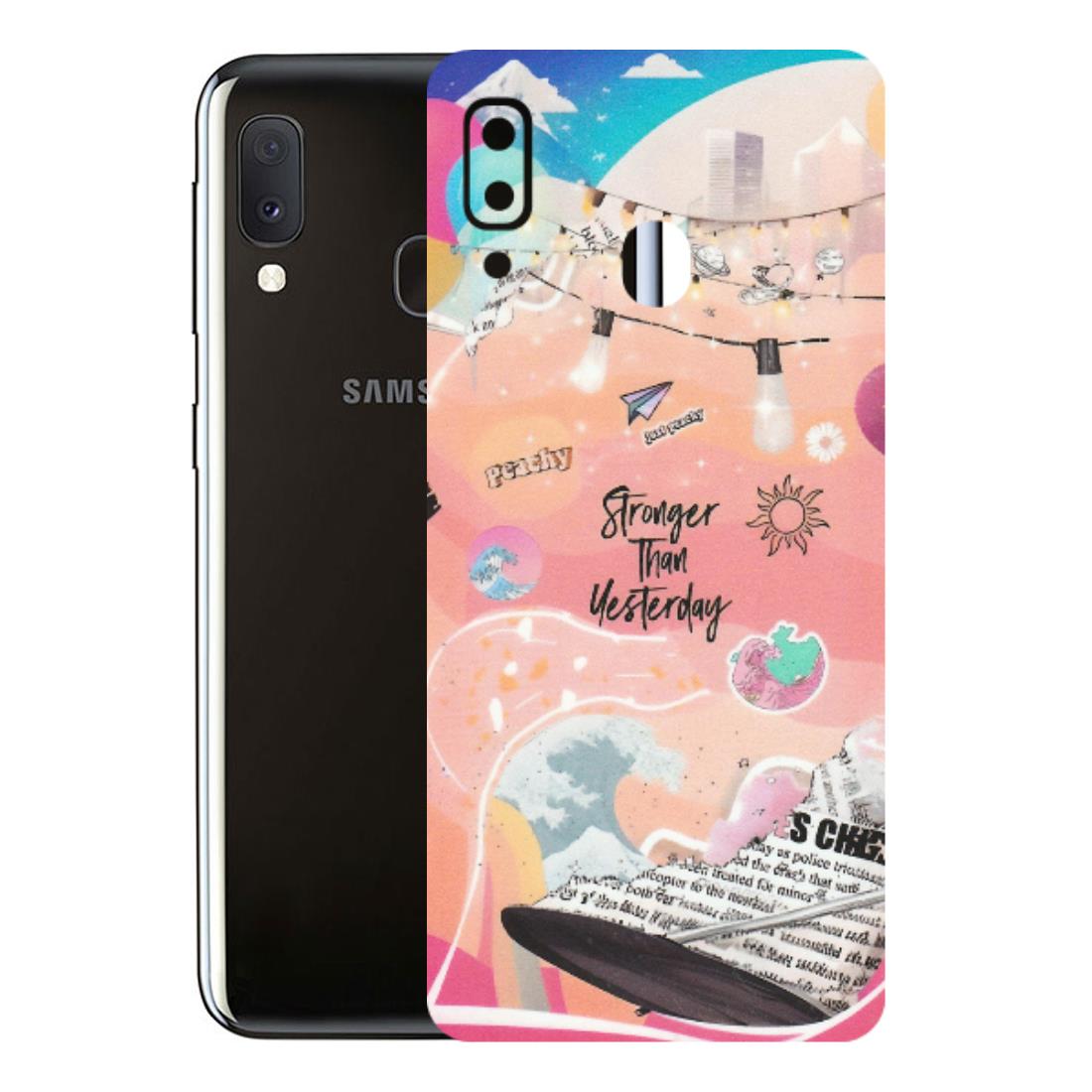 Samsung A/S Series Phone Skins (All Models) - Stronger Then Yesterday - Matte Finish (M-128) Samsung Galaxy A20E