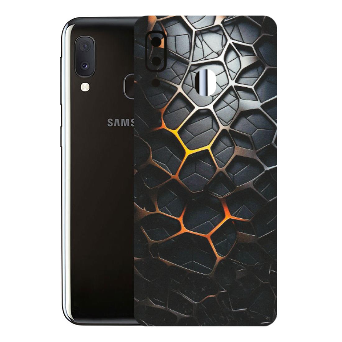 Samsung A/S Series Phone Skins (All Models) - New Abstract Graphite Tiles - Matte Finish (M-130) Samsung Galaxy A20E