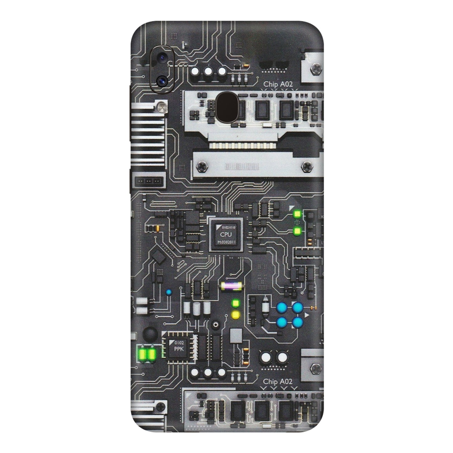 Samsung A/S Series Phone Skins (All Models) - Motherboard Internals - Matte Finish (M-135) Samsung Galaxy A20E