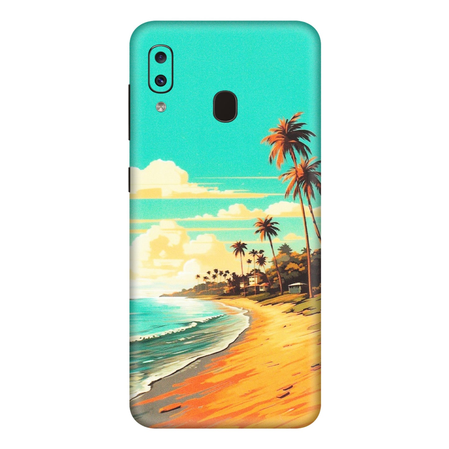 Samsung A/S Series Phone Skins (All Models) - Miami Beach - Matte Finish (M-136) Samsung Galaxy A20E