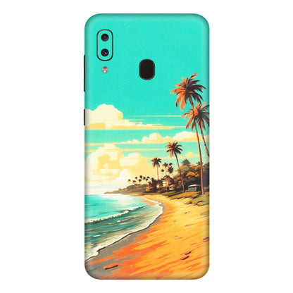 Samsung A/S Series Phone Skins (All Models) - Miami Beach - Matte Finish (M-136) Samsung Galaxy A20E