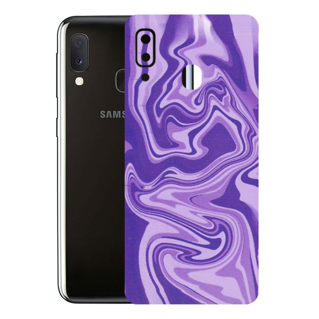 Samsung A/S Series Phone Skins (All Models) - Hazy Purple Nights - Matte Finish (M-14) Samsung Galaxy A20E