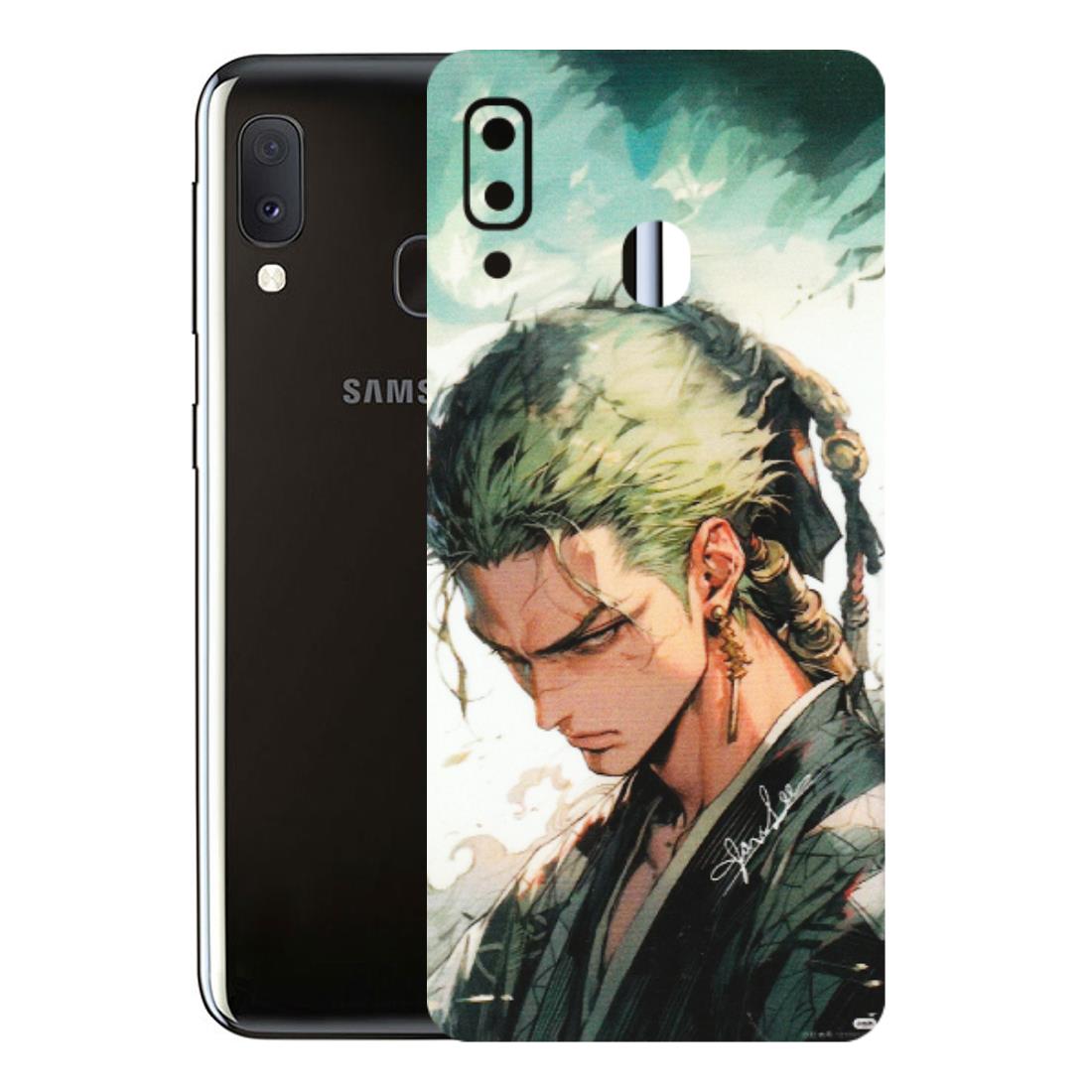 Samsung A/S Series Phone Skins (All Models) - New Roronoa Zoro One Picece Anime - Matte Finish (M-140) Samsung Galaxy A20E