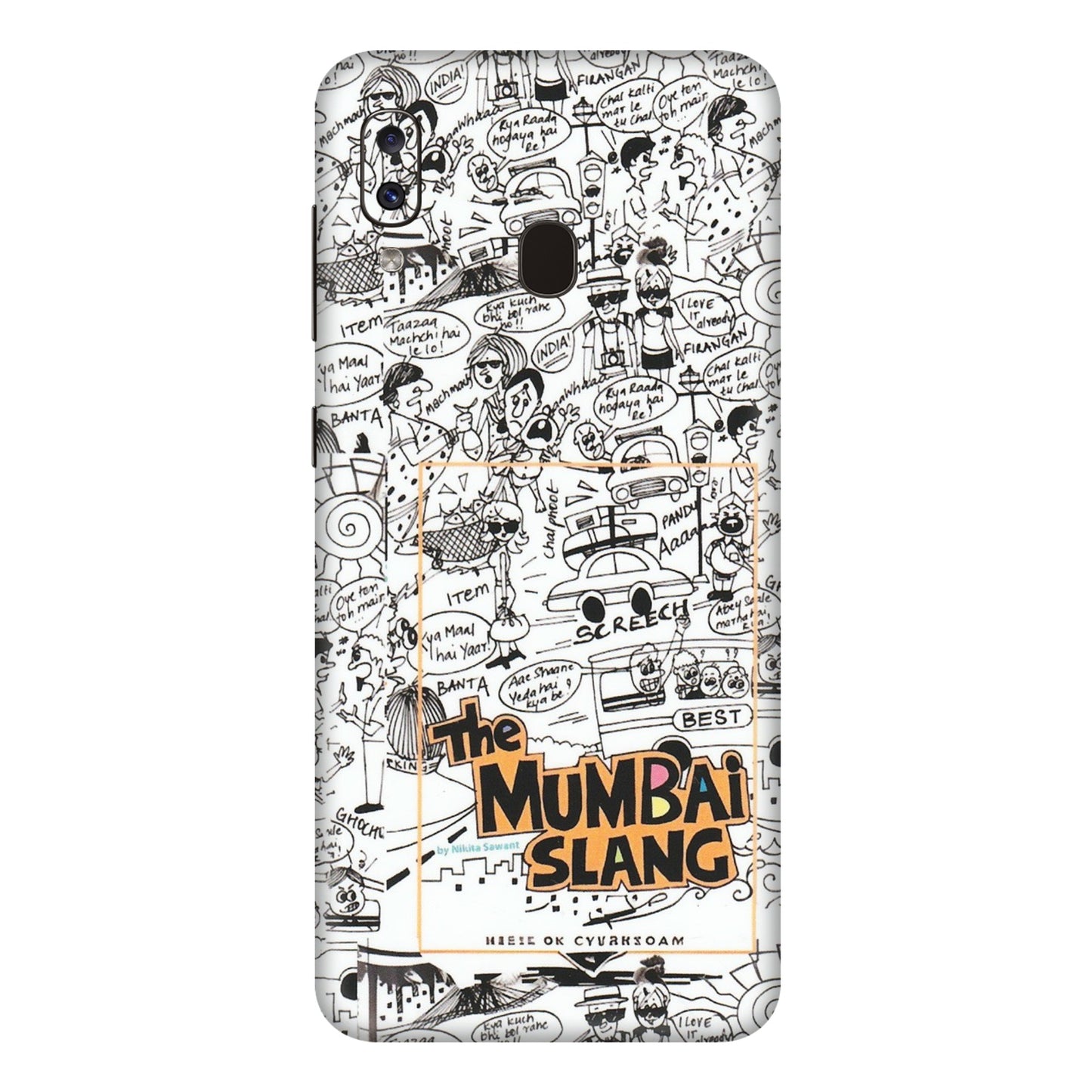 Samsung A/S Series Phone Skins (All Models) - The Mumbai Slang - Matte Finish (M-142) Samsung Galaxy A20E