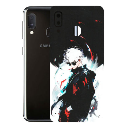 Samsung A/S Series Phone Skins (All Models) - Gojo Powerful Charater Kaisen Anime - Matte Finish (M-144) Samsung Galaxy A20E