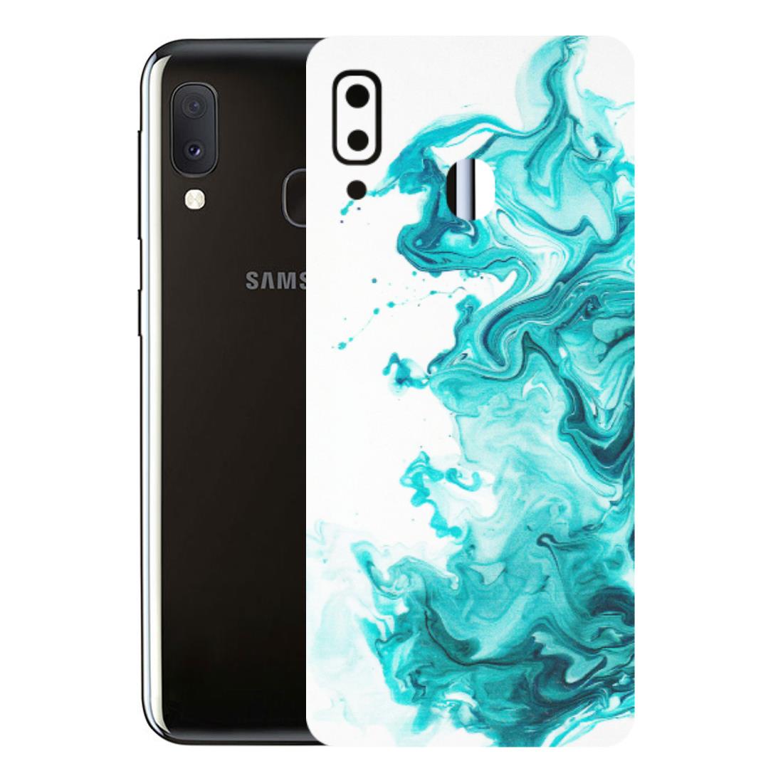 Samsung A/S Series Phone Skins (All Models) - Sky Blue Abstract Colour - Matte Finish (M-146) Samsung Galaxy A20E