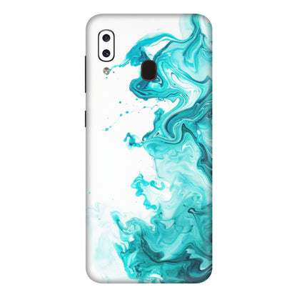 Samsung A/S Series Phone Skins (All Models) - Sky Blue Abstract Colour - Matte Finish (M-146) Samsung Galaxy A20E