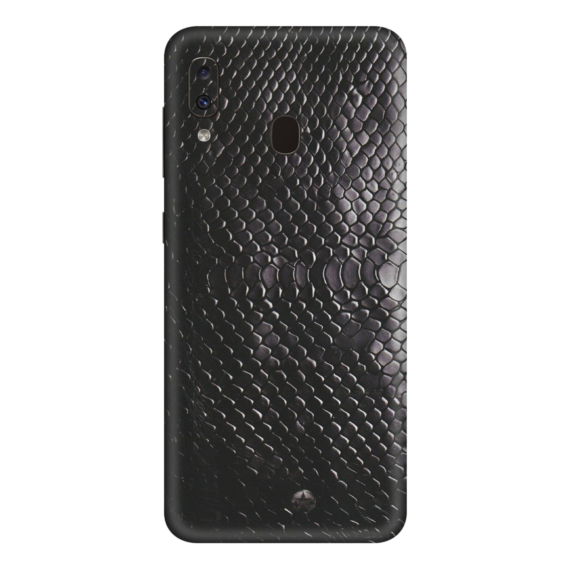 Samsung A/S Series Phone Skins (All Models) - Black Snack Leather - Matte Finish (M-147) Samsung Galaxy A20E