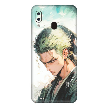 Samsung A/S Series Phone Skins (All Models) - Pirate Hunter One Piece Anime - Matte Finish (M-157) Samsung Galaxy A20E