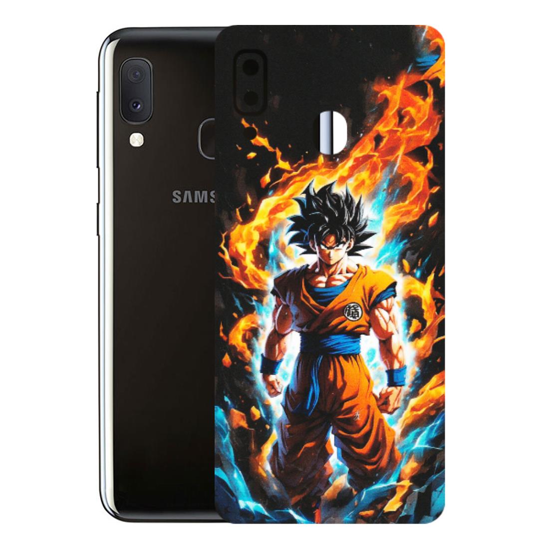 Samsung A/S Series Phone Skins (All Models) - Goku Transformation Anime - Matte Finish (M-159) Samsung Galaxy A20E
