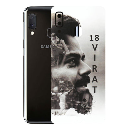 Samsung A/S Series Phone Skins (All Models) - Virat Kohli Cricketer - Matte Finish (M-163) Samsung Galaxy A20E