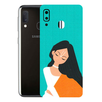 Samsung A/S Series Phone Skins (All Models) - Radhe Radhe With Hindu Symbol - Matte Finish (M-164) Samsung Galaxy A20E