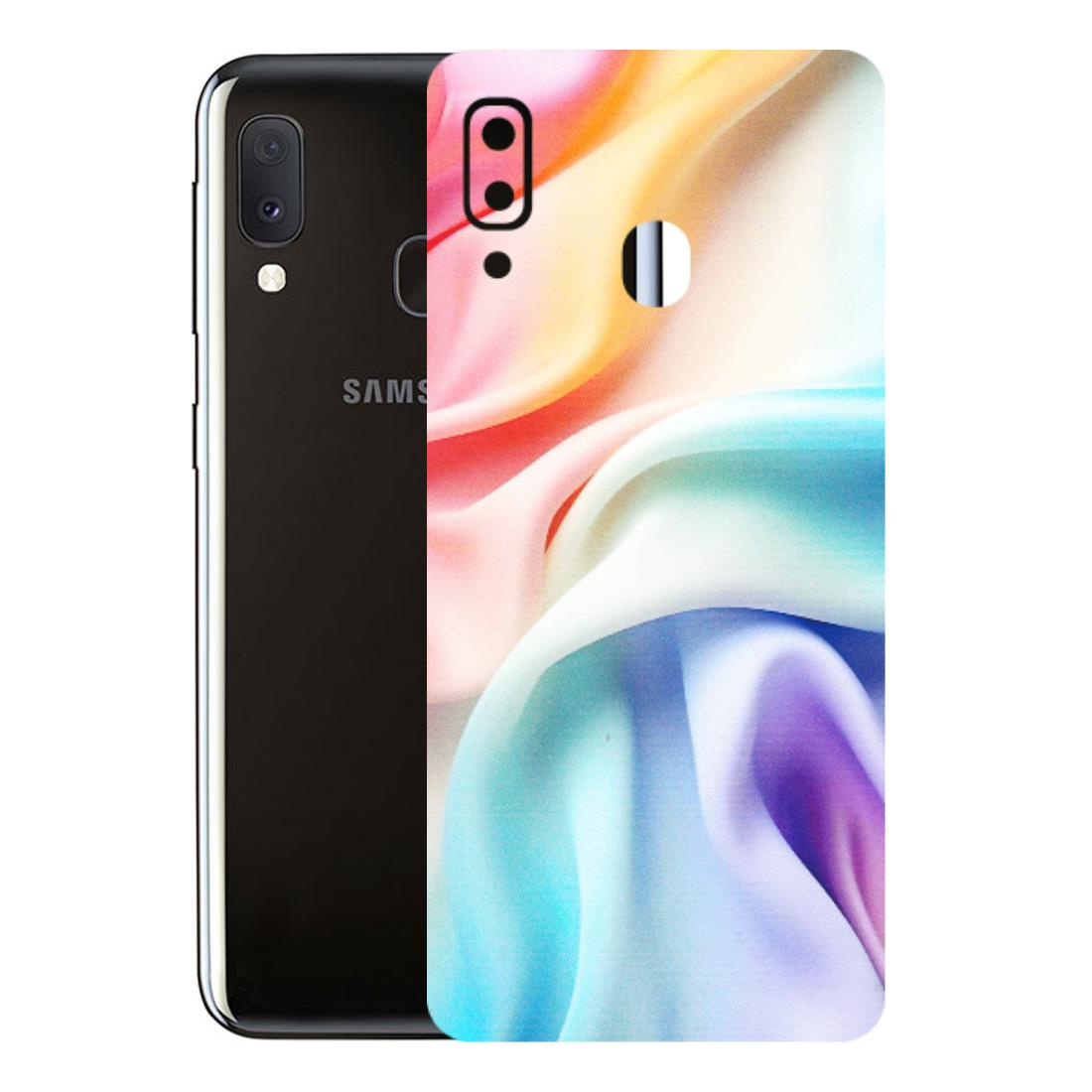 Samsung A/S Series Phone Skins (All Models) - Colourful Silk Cloth - Matte Finish (M-165) Samsung Galaxy A20E