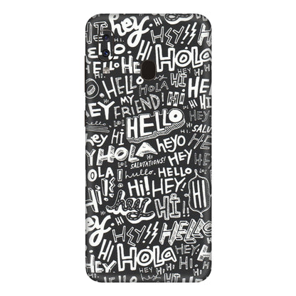 Samsung A/S Series Phone Skins (All Models) - Hi Hello Doodles - Matte Finish (M-25) Samsung Galaxy A20E
