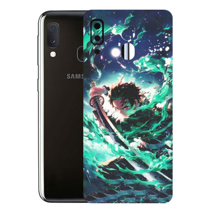 Samsung A/S Series Phone Skins (All Models) - Sword Fighter Anime - Matte Finish (M-29) Samsung Galaxy A20E