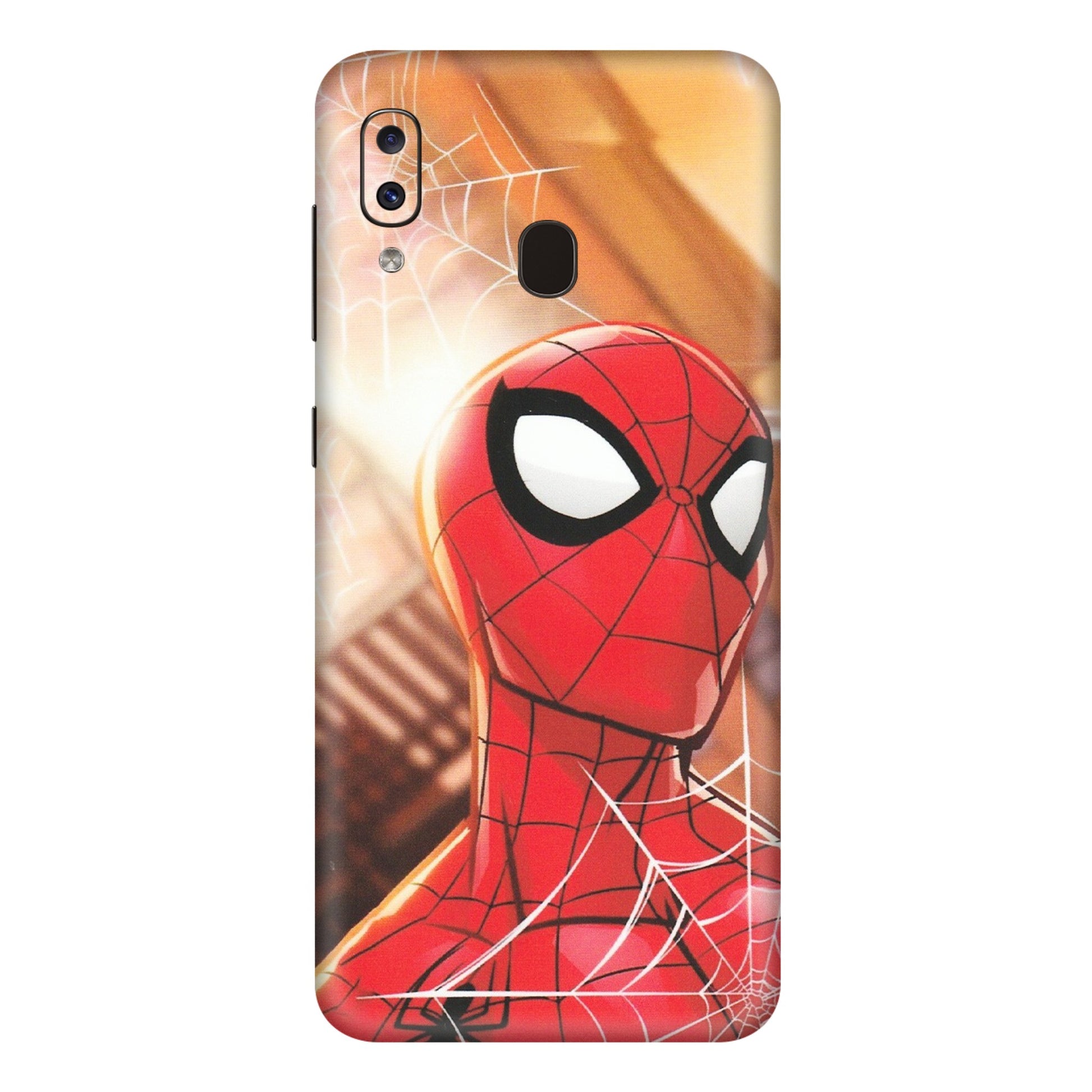 Samsung A/S Series Phone Skins (All Models) - Spiderman Face New - Matte Finish (M-41) Samsung Galaxy A20E