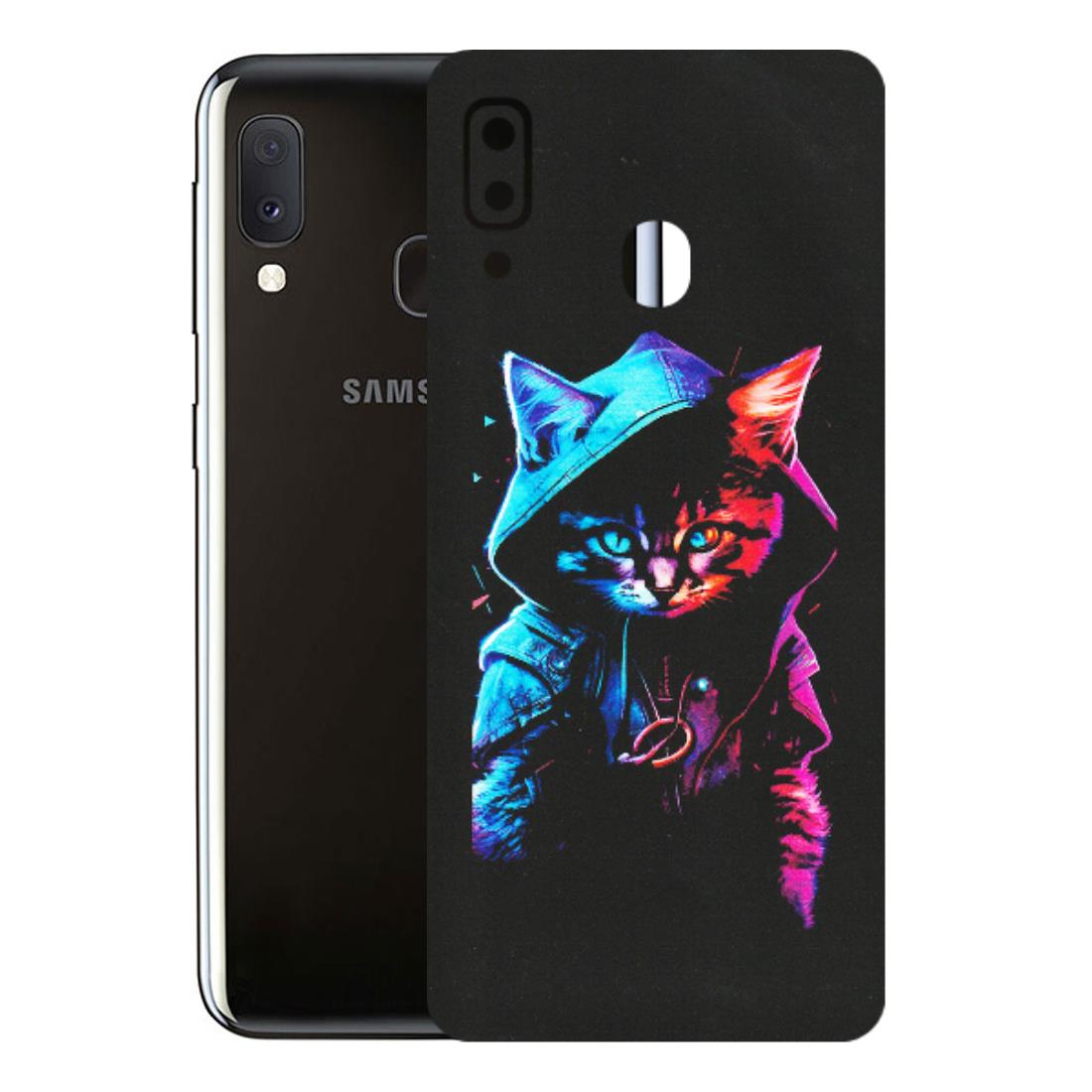 Samsung A/S Series Phone Skins (All Models) - Cyberpunk Cat - Matte Finish (M-45) Samsung Galaxy A20E