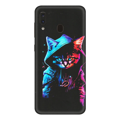 Samsung A/S Series Phone Skins (All Models) - Cyberpunk Cat - Matte Finish (M-45) Samsung Galaxy A20E