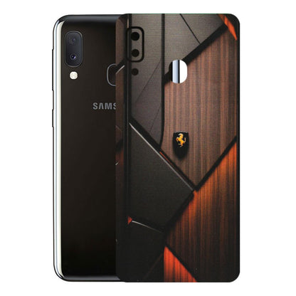 Samsung A/S Series Phone Skins (All Models) - Lambo Beauty Wood Pattern Sober - Matte Finish (M-51) Samsung Galaxy A20E