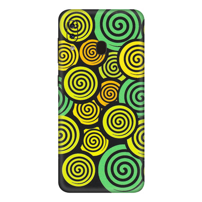 Samsung A/S Series Phone Skins (All Models) - Crazy Spiral - Matte Finish (M-91) Samsung Galaxy A20E