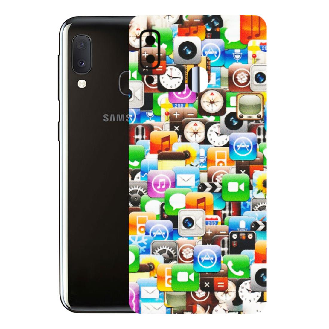 Samsung A/S Series Phone Skins (All Models) - All Apple Icons - Matte Finish (M-93) Samsung Galaxy A20E