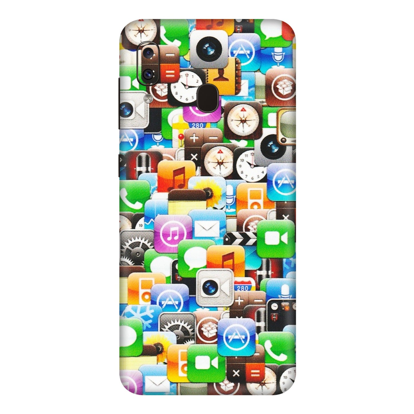 Samsung A/S Series Phone Skins (All Models) - All Apple Icons - Matte Finish (M-93) Samsung Galaxy A20E