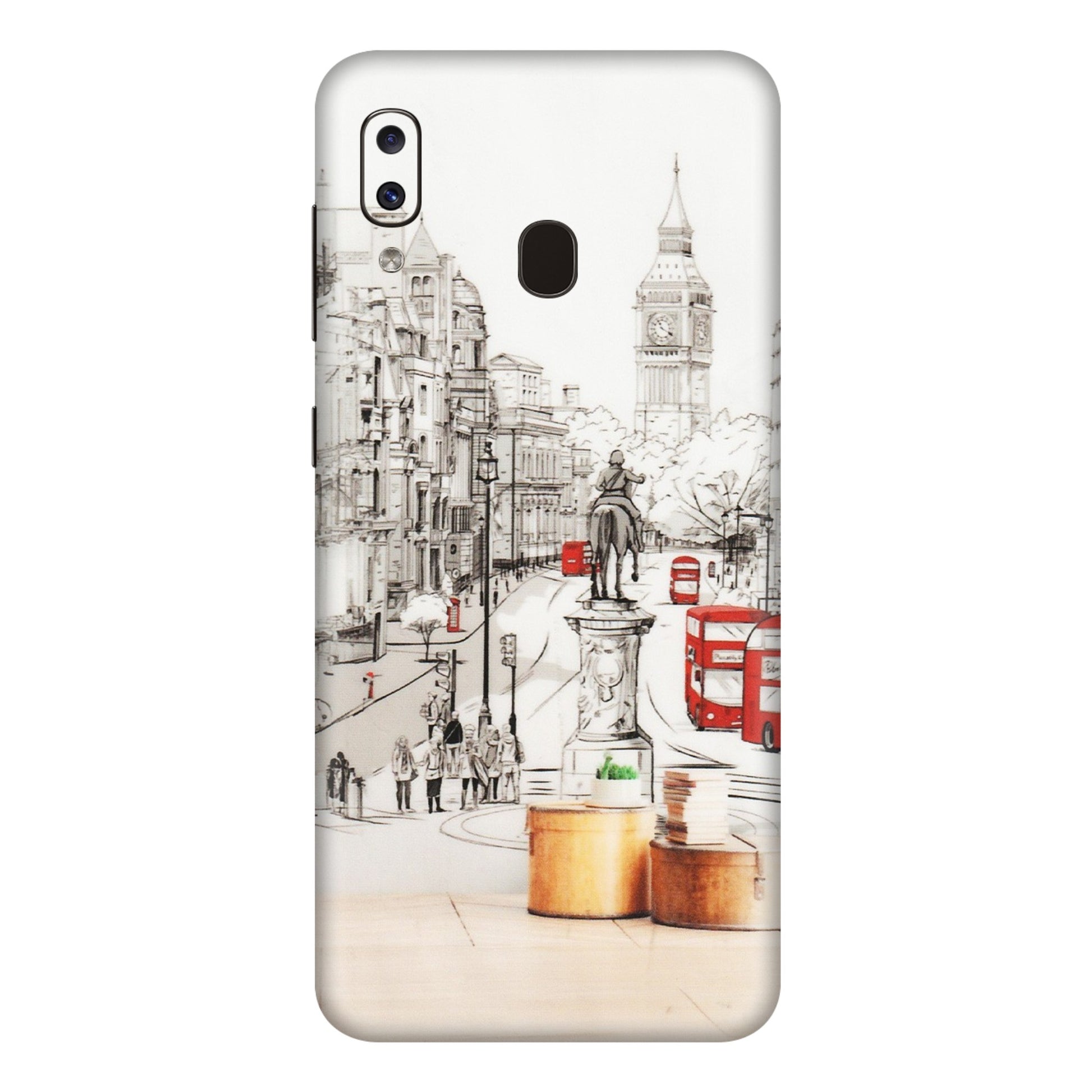 Samsung A/S Series Phone Skins (All Models) - London Street - Transparent Finish (T-02) Samsung Galaxy A20E