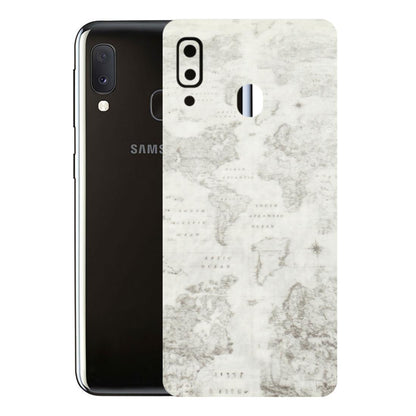 Samsung A/S Series Phone Skins (All Models) - World Travel Map - Transparent Finish (T-04) Samsung Galaxy A20E