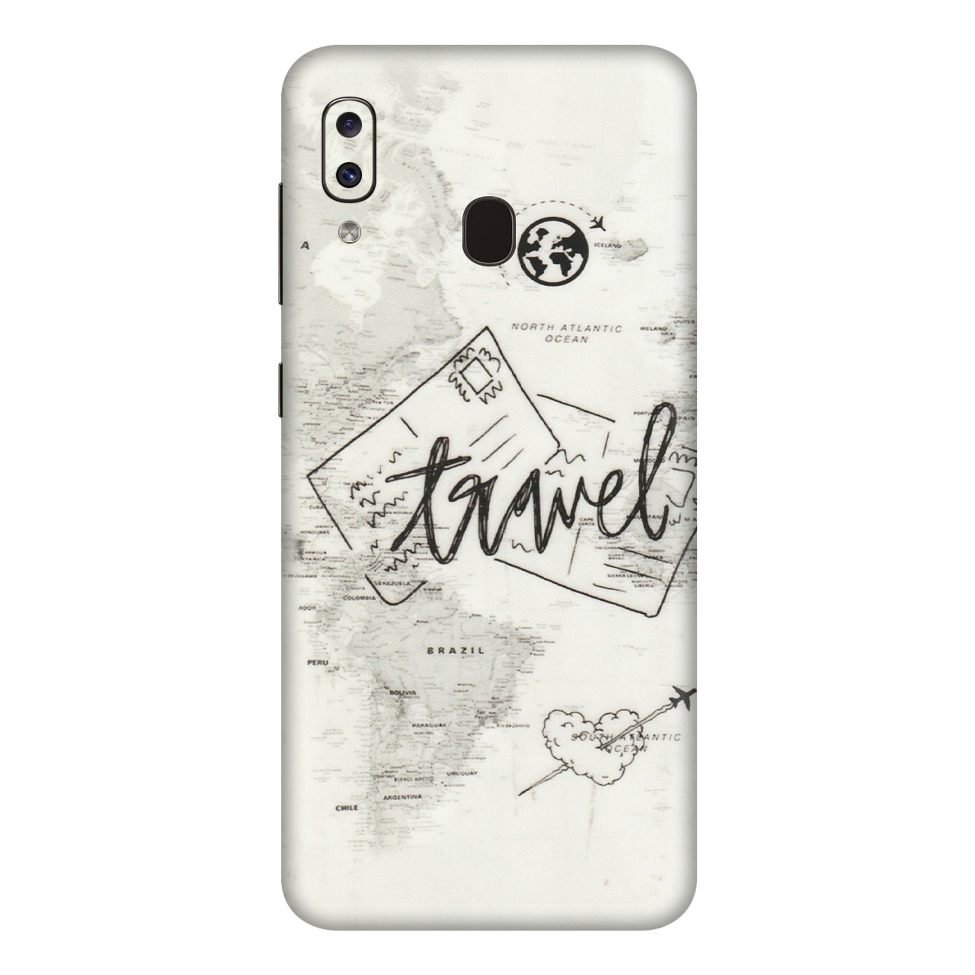 Samsung A/S Series Phone Skins (All Models) - Travel Ticket - Transparent Finish (T-06) Samsung Galaxy A20E