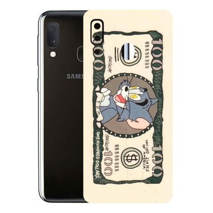 Samsung A/S Series Phone Skins (All Models) - One Hundred Dollar Tom - Transparent Finish (T-16) Samsung Galaxy A20E