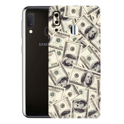 Samsung A/S Series Phone Skins (All Models) - Dollar Lover - Transparent Finish (T-17) Samsung Galaxy A20E