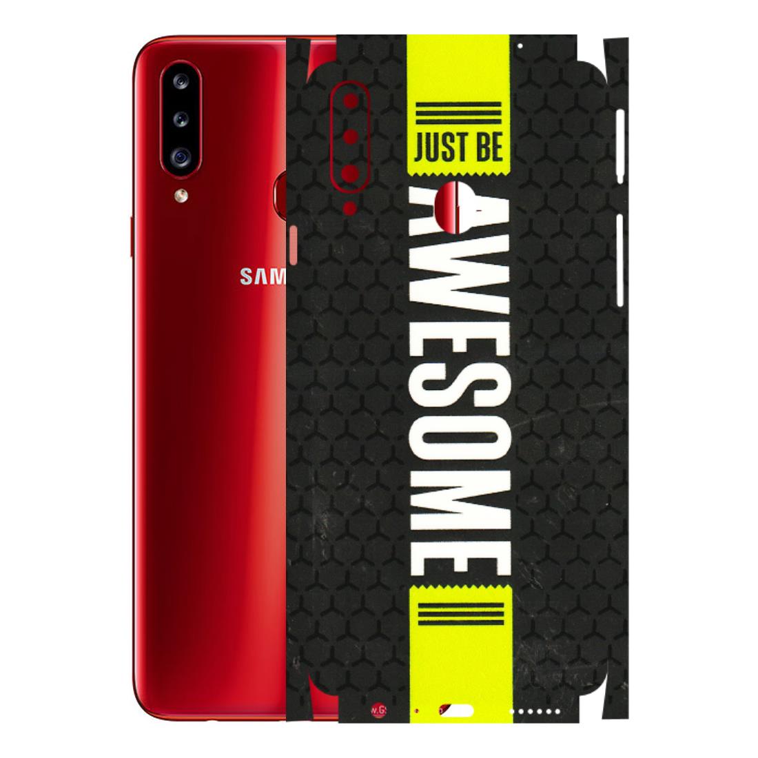 Samsung A/S Series Phone Skins (All Models) - Just Be Awesome - 3D Embossed Finish (L-101) Samsung Galaxy A20S